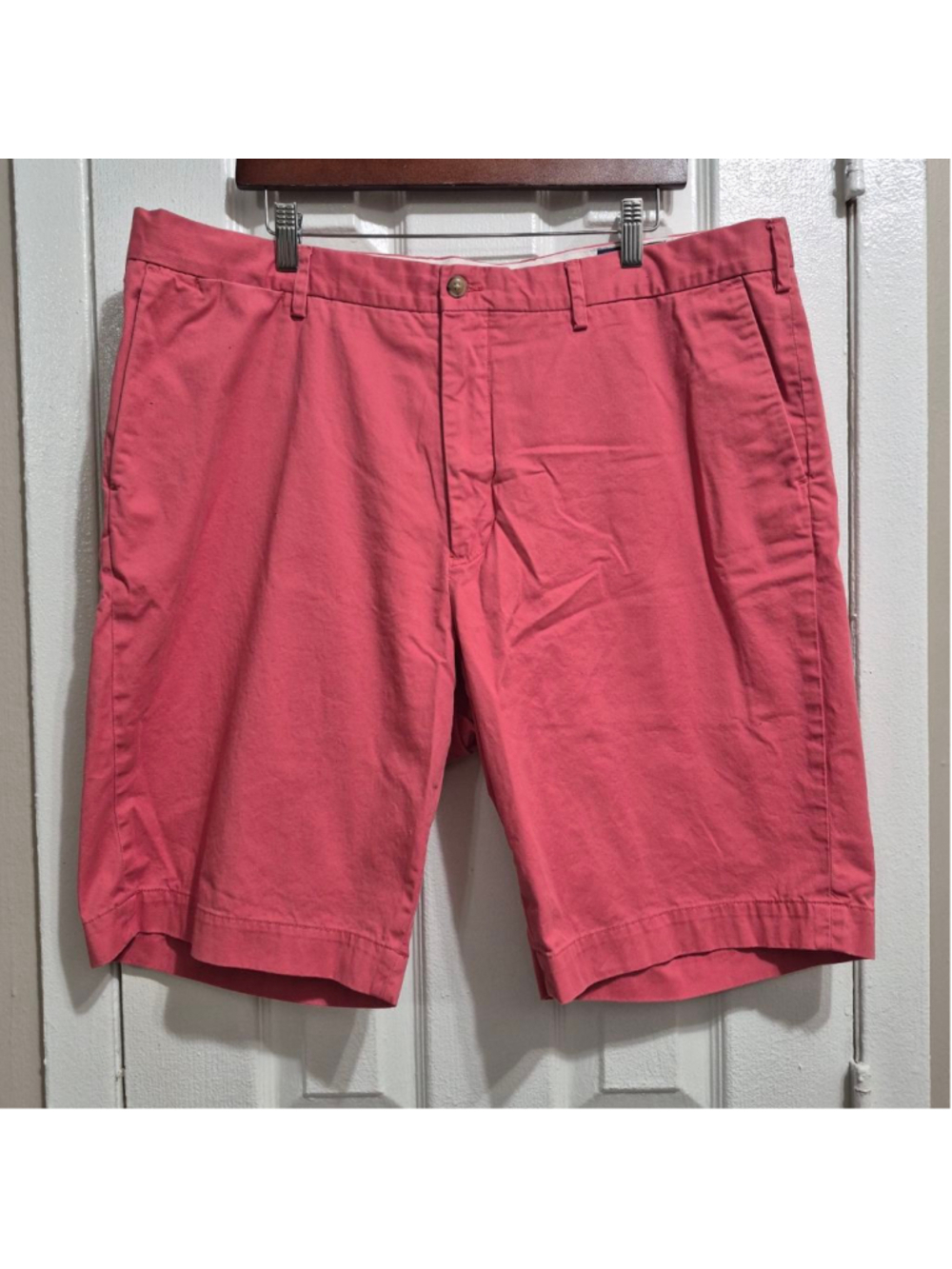 Men's Polo Ralph Lauren Flat Front Shorts Waist 40 Pink